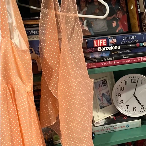 Peach Halter Maxi Dress - Picture 4 of 6